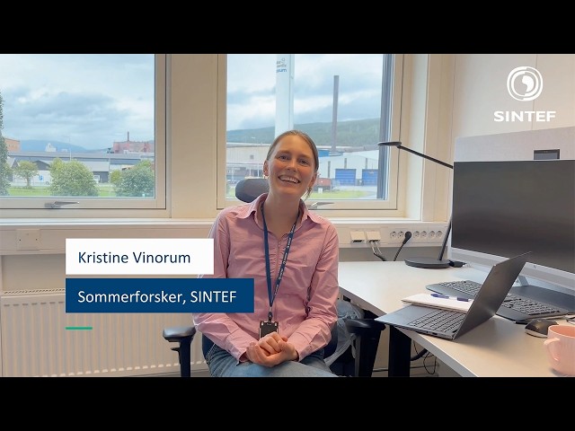Kristine Vinorum, Vasilija Vuctetic og Karl Henri Wik fra Mo Industripark ved SINTEF Helgeland. &nbsp; 