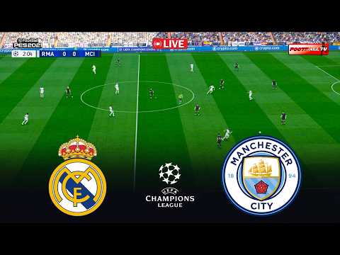 🔴Real Madrid vs Manchester City - UEFA Champions League 2026 | Pes 21 Gameplay Simulation