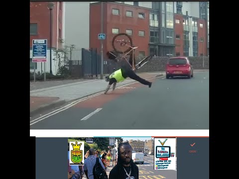 Helpless Bike Cop goes FLYING over the Handle Bars #metpolice #djdangerorlando