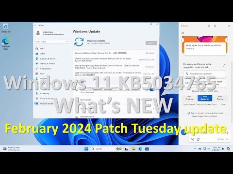 Windows 11 KB5034765 (OS Build 22631.3155) What's new? (February 2024 update)