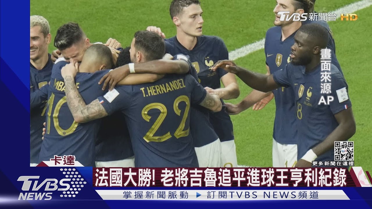 衛冕冠軍法國不懼魔咒　痛宰袋鼠軍團澳洲