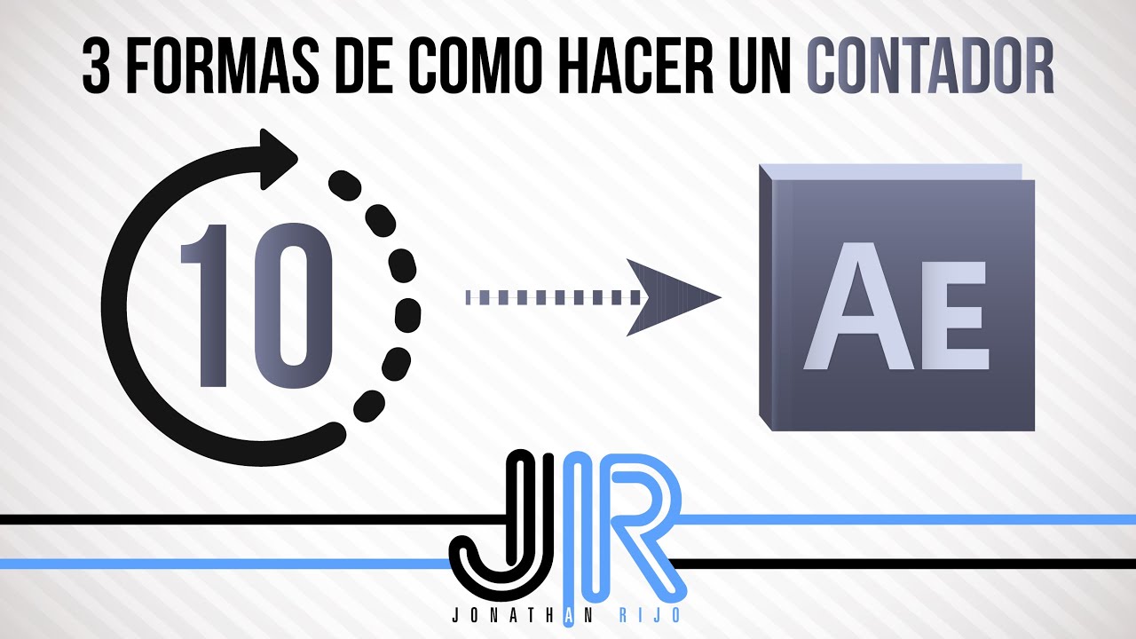3 formas de como hacer un contador en After Effects