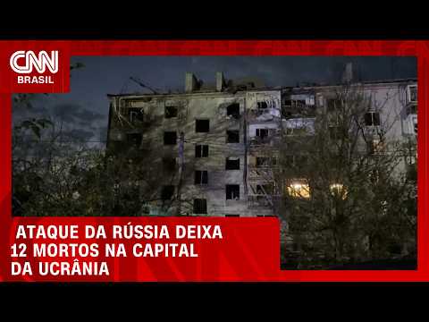 Ataques russos contra Kiev deixam ao menos 12 mortos | LIVE CNN