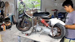DIY Mini Bike From Junked Scooter ✓✓✓