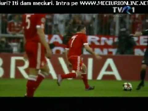 Frank Ribery Red Card - Bayern Munich vs Lyon !!