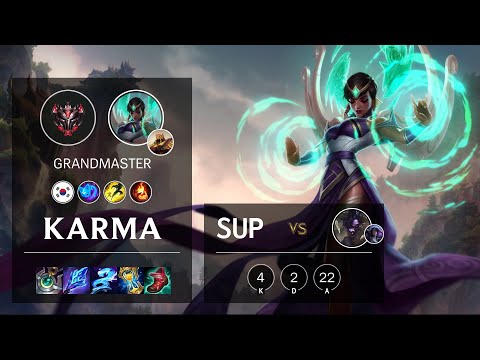 Karma Support vs Alistar - KR Grandmaster Patch 11.5