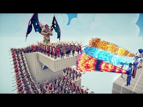 100x VIKING ARMY + GIANT ORC vs 3x EVERY GOD - Totally Accurate Battle Simulator TABS
