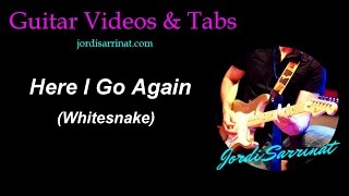 Here I Go Again 87 (Whitesnake) - Solo cover + Guitar Tab + pdf download