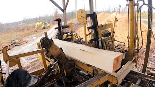 SAWING RAILROAD TIES