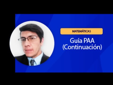 Guía PAA Matemáticas