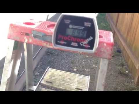 Benjamin trail NP 22 cal air rifle. Chronograph alloy pellet and penetration test