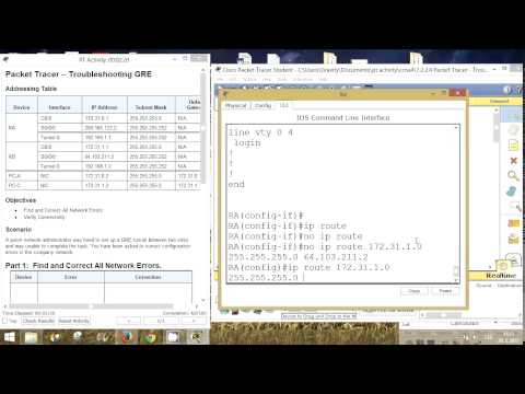 CCNA 4 Packet Tracer Activity 7.2.2.4 solution