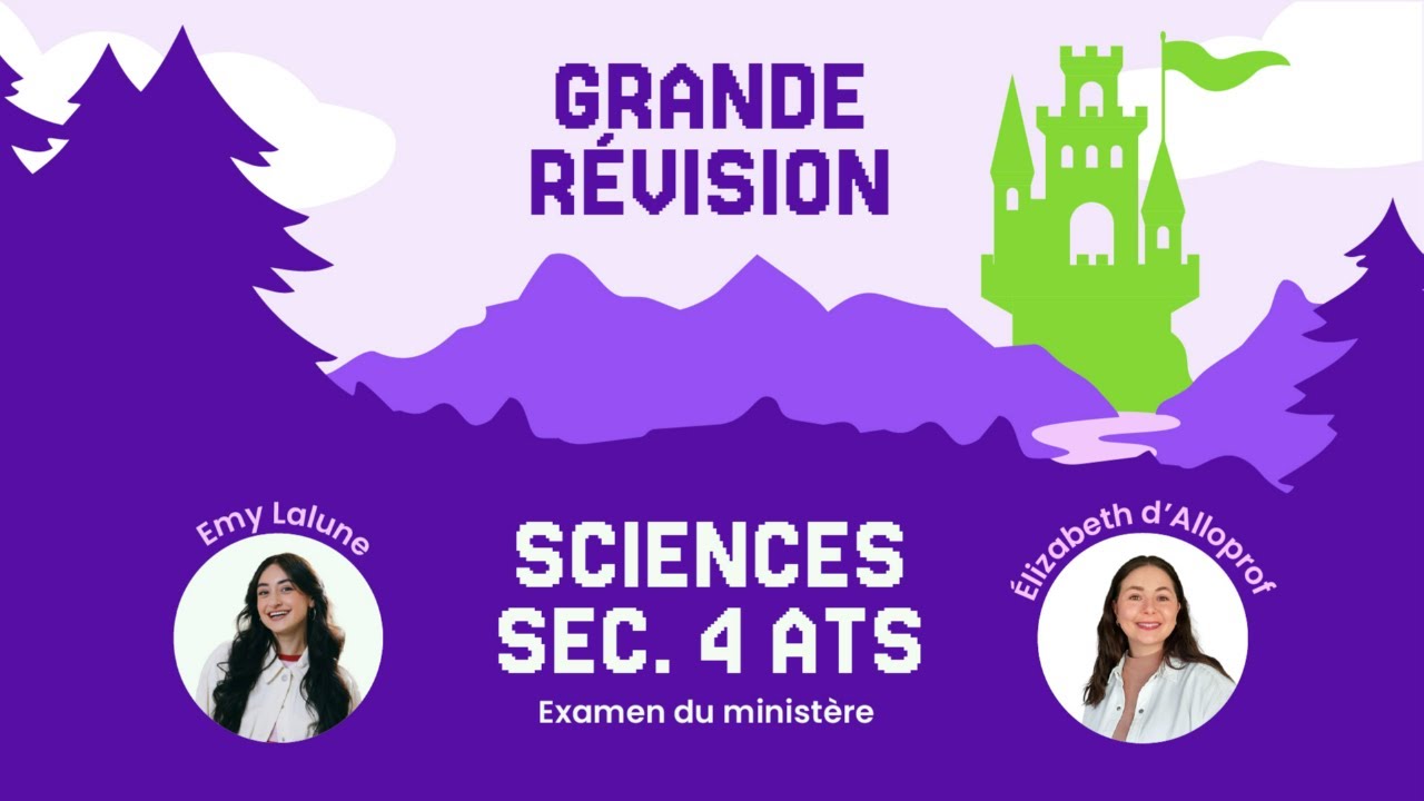 Grande révision | Examen du ministère de sciences (ATS) | Secondaire 4