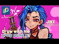 Draw With Me Jinx IPAD ASMR 7 Full Art Process Sketch Render IbisPaintX