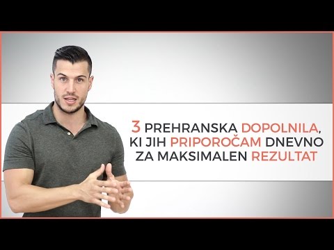 3 prehranska dopolnila, ki jih priporočam dnevno za maksimalen rezultat