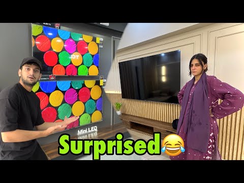 Wife se chup kar itna bara TV leliya new ghar ke liye😍 
