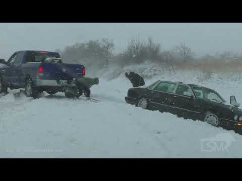 12-13-2020 Oakwood, OK Snow-Slideoff and Rescue