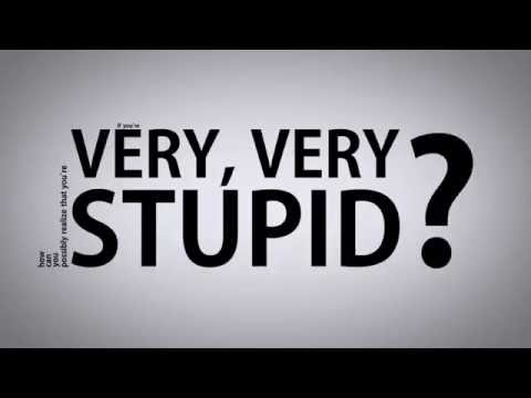 John Cleese - Stupidity Typography