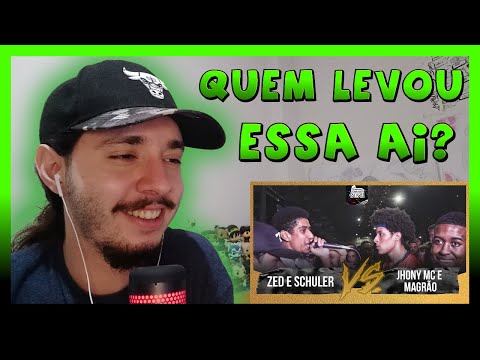 (CHAMOU PRA MÃO?😱😱) JHONY MC E MAGRÃO (SP) X ZED E SCHULER - BATALHA DO COLISEU | REACT BAUEB