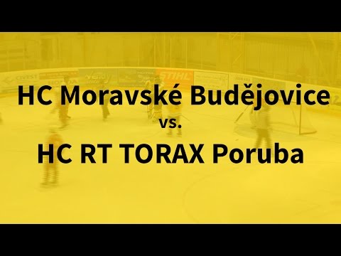HC Moravské Budějovice vs. HC RT TORAX Poruba – sestřih