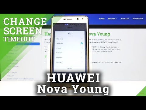 How to Change Screen Timeout in HUAWEI Nova Young – Screen Sleep Time
