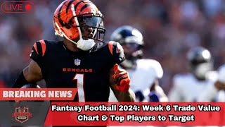 Fantasy Football 2024: Week 6 Trade Value Chart & Top Players to Target। USA TODAY NEWS