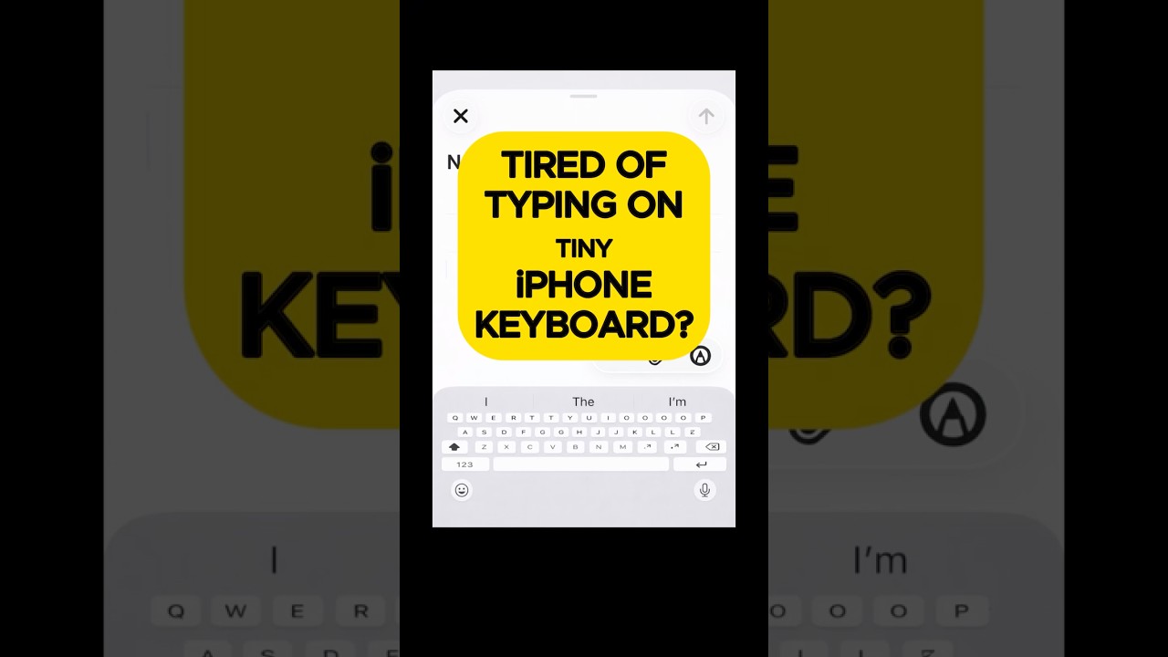 How to Type Faster on iPhone (Make TINY Keyboard Easier To Use!) | Senior Tech Tutor Tip #133