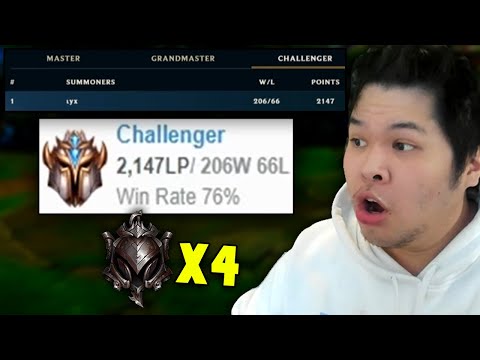 How this guy got 2147 LP EUW Challenger while playing with Iron 4 Players