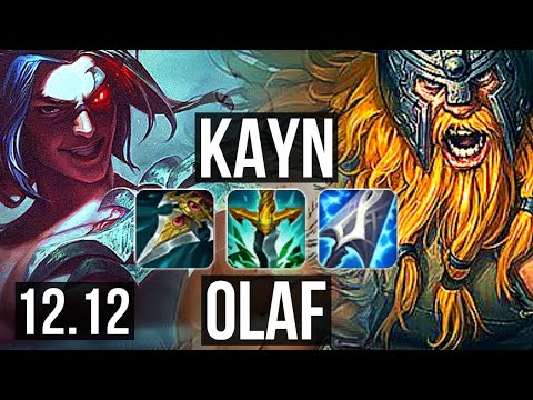 KAYN vs OLAF (JNG) | 8/0/7, 72% winrate, Legendary | KR Grandmaster | 12.12