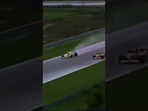 Didier Pironi colliding with Alain Prost in spectacular fashion! - 1981 F1 Brazilian Grand Prix #f1