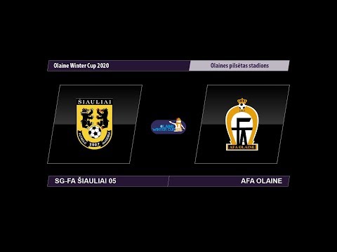 U-16 SG-FA Šiauliai 05 – AFA Olaine (Olaine Winter Cup 2020)