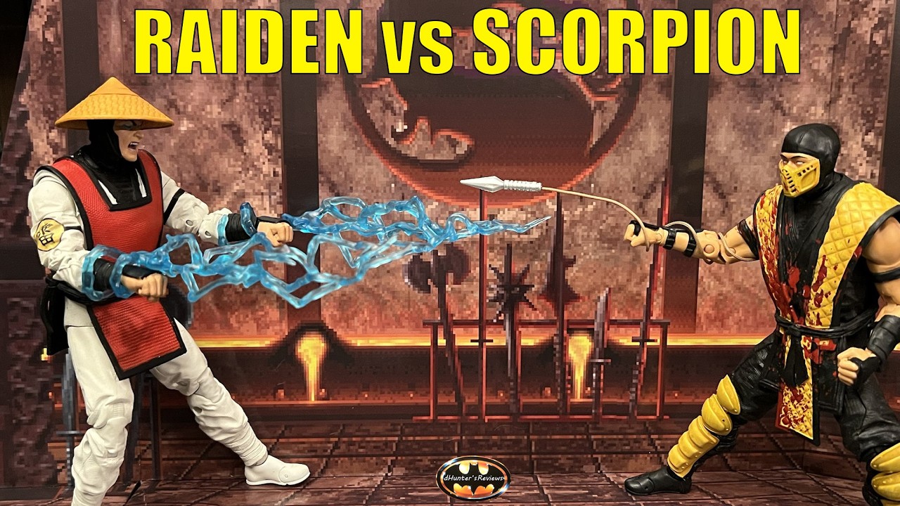 McFarlane Mortal Kombat Klassic Raiden vs Scorpion 2 Pack Action Figure Review & Comparison