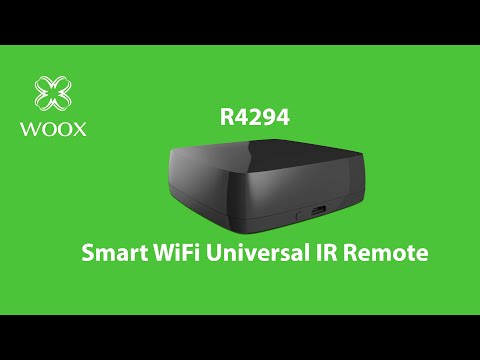 Universalus IR nuotolinio valdymo modulis, Wi-Fi, TUYA, WOOX video