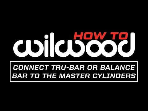 "How To" Connect Tru-Bar/Balance Bar to a Master Cylinder