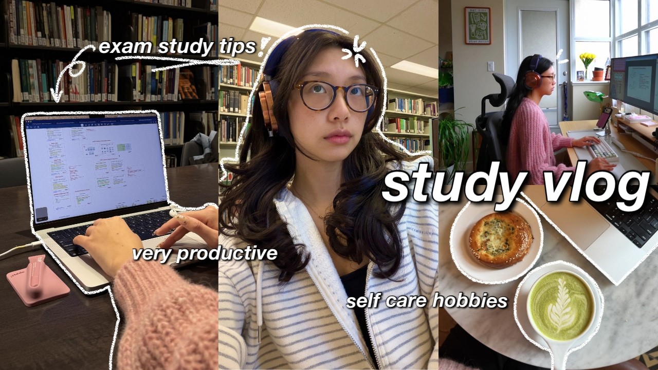 study vlog 🍵 productive days in my life: HOW to study for exams, late nights & switch 2 unboxing
