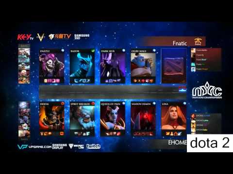 Fnatic vs EHOME - Game 2 - Nanyang Championships LAN - ODPixel & Merlini dota 2