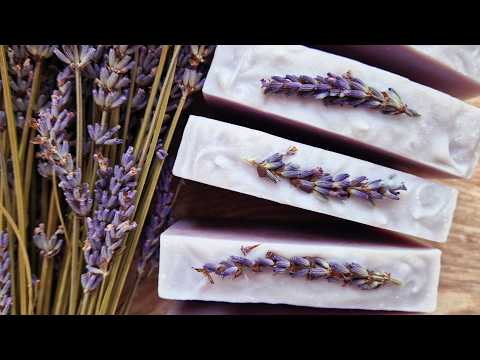 Natural Lavender Soap Recipe (Cold Process) • Lovely Greens