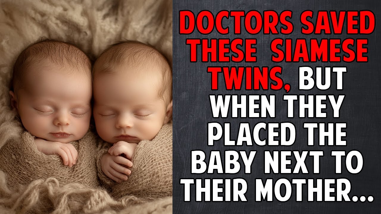 Doctors saved these  Siamese Twins, but when they placed the baby next to their mother...