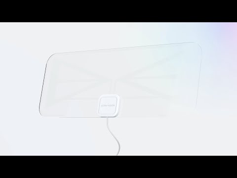 ULTRAVIZION: La Antena de TV Amplificada 4K HD Transparente para Canales de TV Gratis