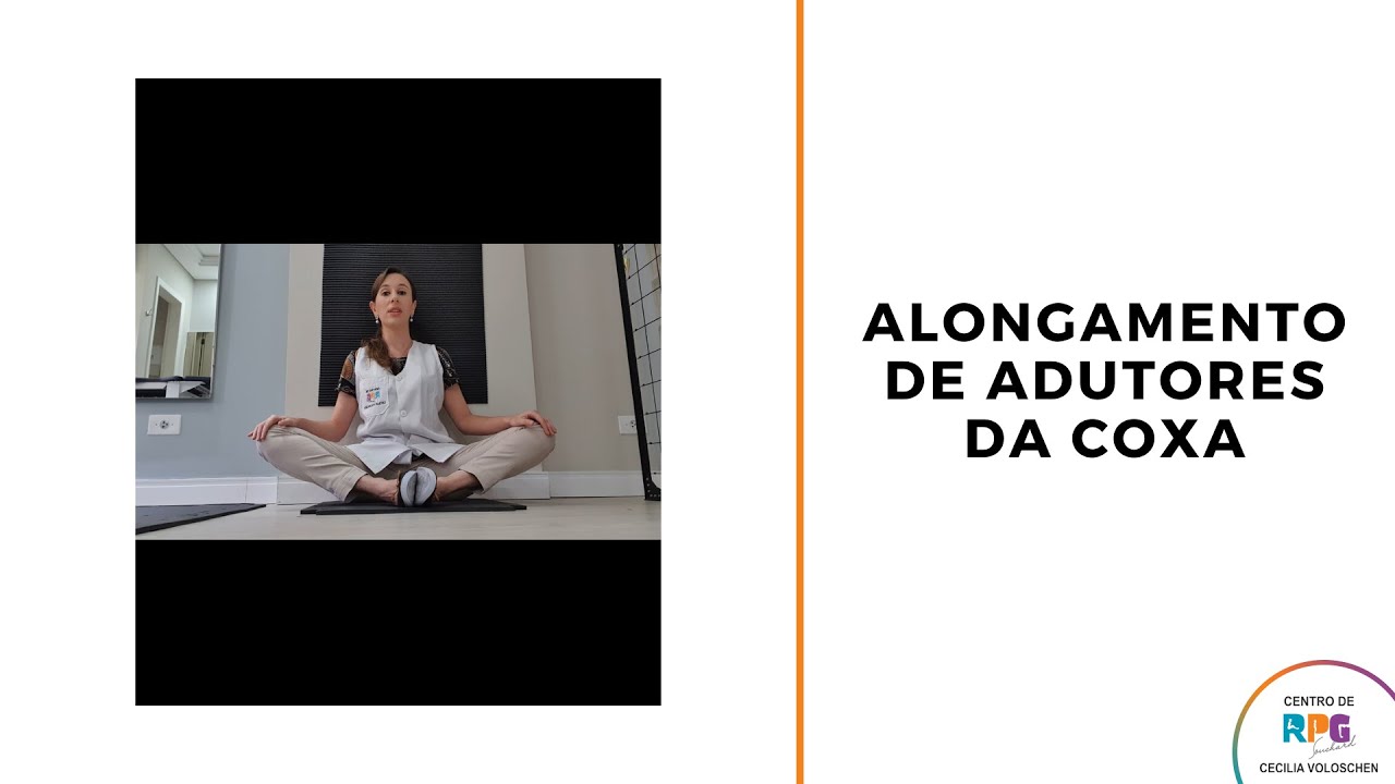 Alongamento de adutores da coxa