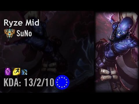 Ryze Mid vs Karma - SuNo - EUW Challenger Patch 6.10