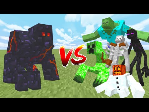 OBSIDIAN GOLEM vs ALL MUTANT CREATURES in Minecraft Mob Battle