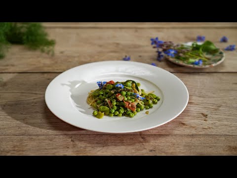 Ep. 04 – Spaghetti primavera con fave e piselli | Dora & Jon: an authentic Italian story