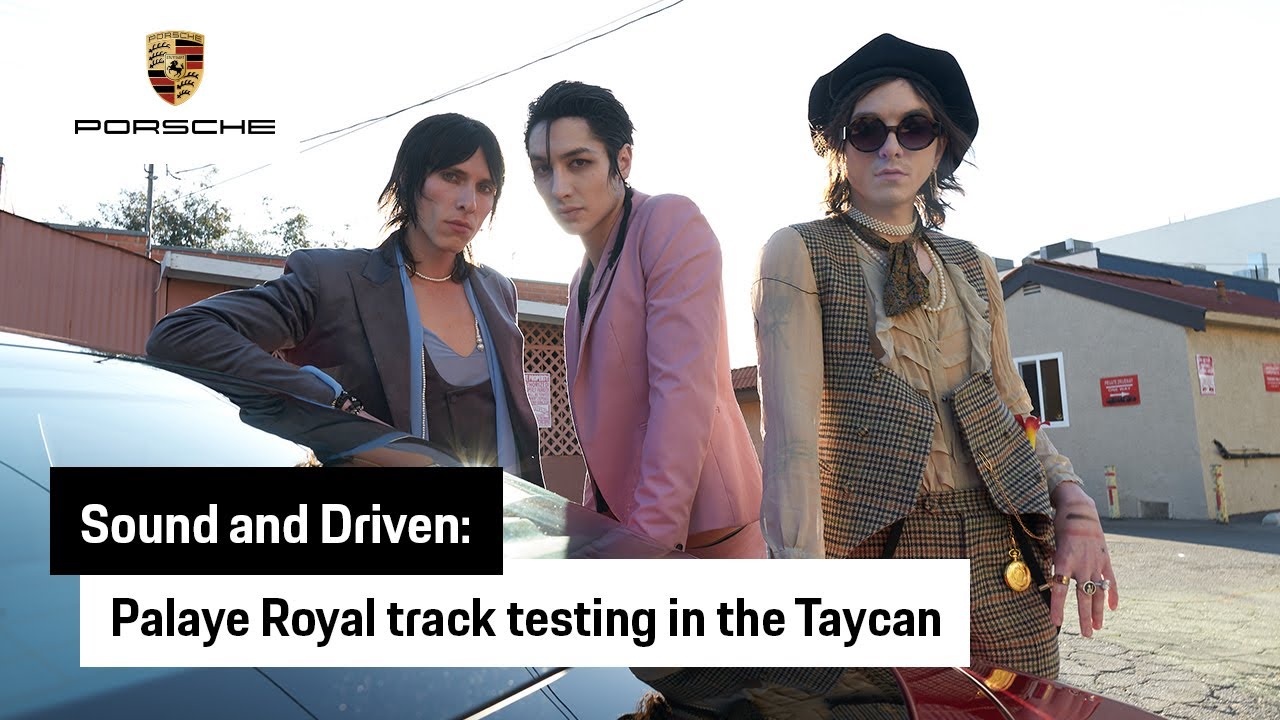 Sound and Driven: Taycan track testing with Palaye Royale and Chris Greatti - YouTube