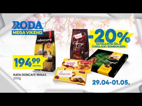 RODA: prvomajski MEGA vikend 29.04. - 01.05.2017.