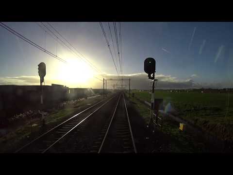 A train driver's view: Hoorn - Alkmaar, SGM, 14-Jan-2019.