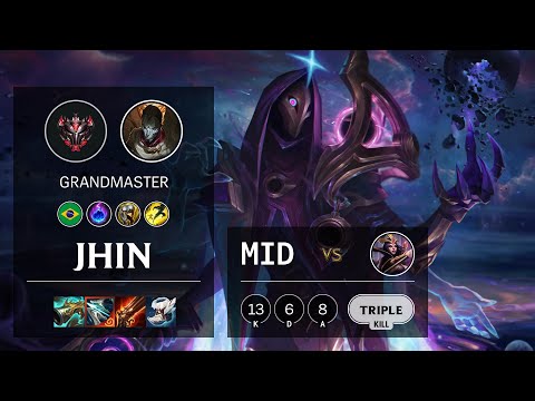 Jhin Mid vs LeBlanc - BR Grandmaster Patch 11.5