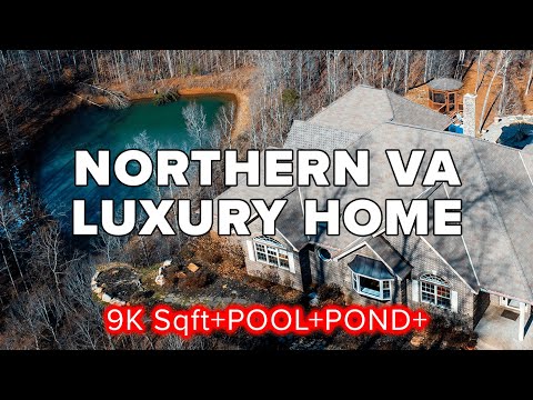 Stafford Virginia Mansion Tour!! Over 9.500 SQFT With a Pool and Private Pond