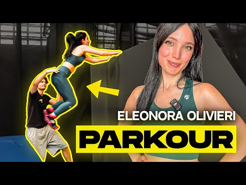 I teach PARKOUR to ELEONORA OLIVIERI! 😱 Will she make it?