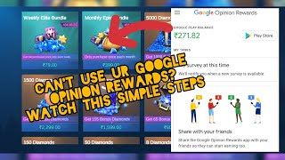 How to buy Dias/UC cash using Google Opinion Rewards | How to switch google opinion rewards account